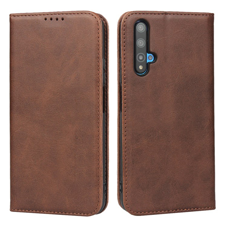 Case Huawei Nova 5T #เคสฝาพับแบบกระเป๋าสตางค์หนัง PU อัตโนมัติดูดซับ Auto-absorbed Leather Wallet Stand