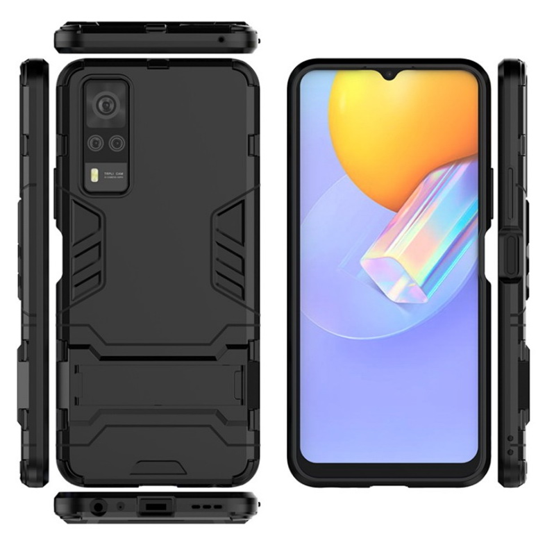 เคส Vivo Y31 2021 #เคสฝาหลังพลาสติก ไฮบริด TPU + Kickstand