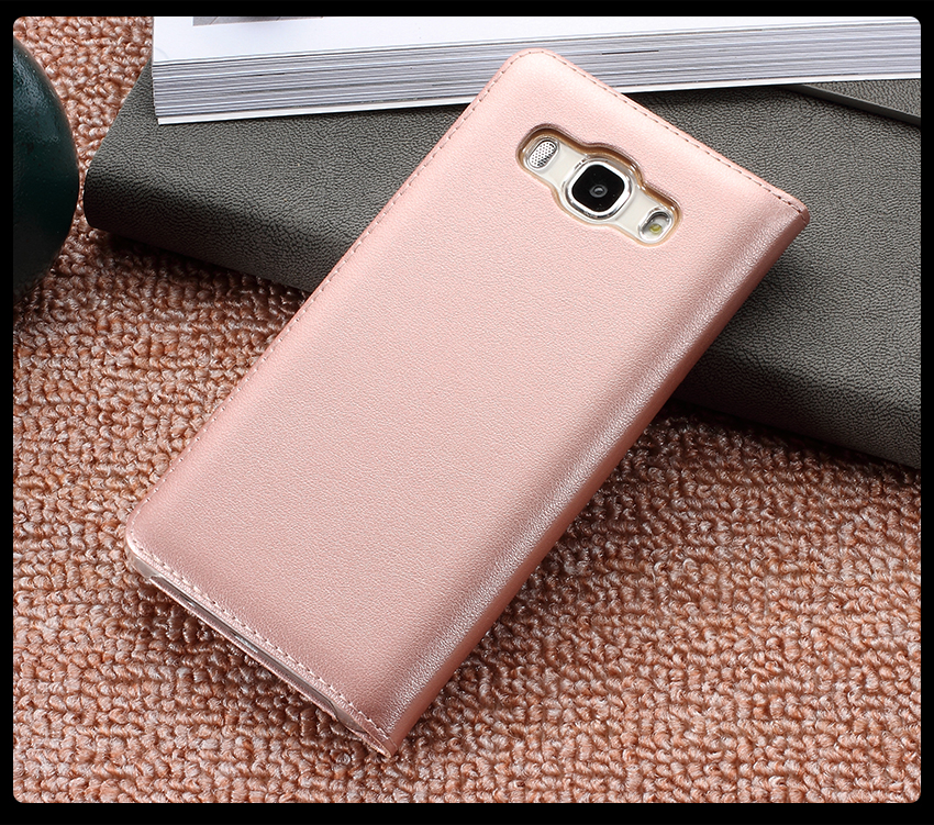 เคส Samsung Galaxy J7 (2016) #เคสฝาพับ 2 ช่องวิว Double Window Leather คุณภาพดี