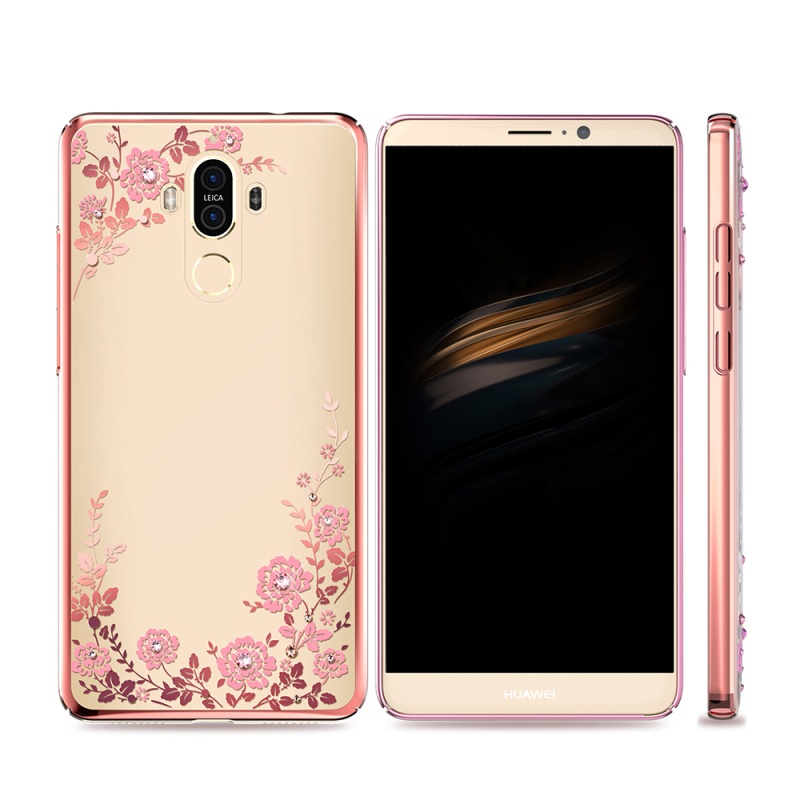 Case Huawei Mate 9 เคสฝาหลังชุบแข็งลายดอกไม้ สวยงาม