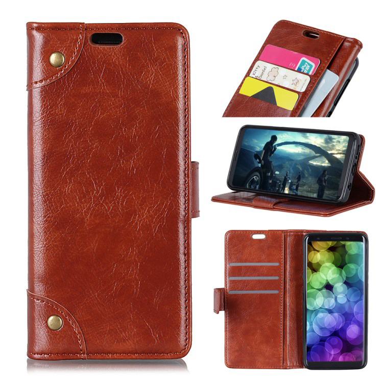 Case Samsung Galaxy A7 2018 #เคสฝาพับแบบกระเป๋าสตางค์ Textured PU Leather Protection