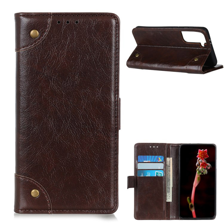 เคส Samsung Galaxy S21 #เคสฝาพับแบบกระเป๋าสตางค์ Nappa Texture Wallet Stand Leather