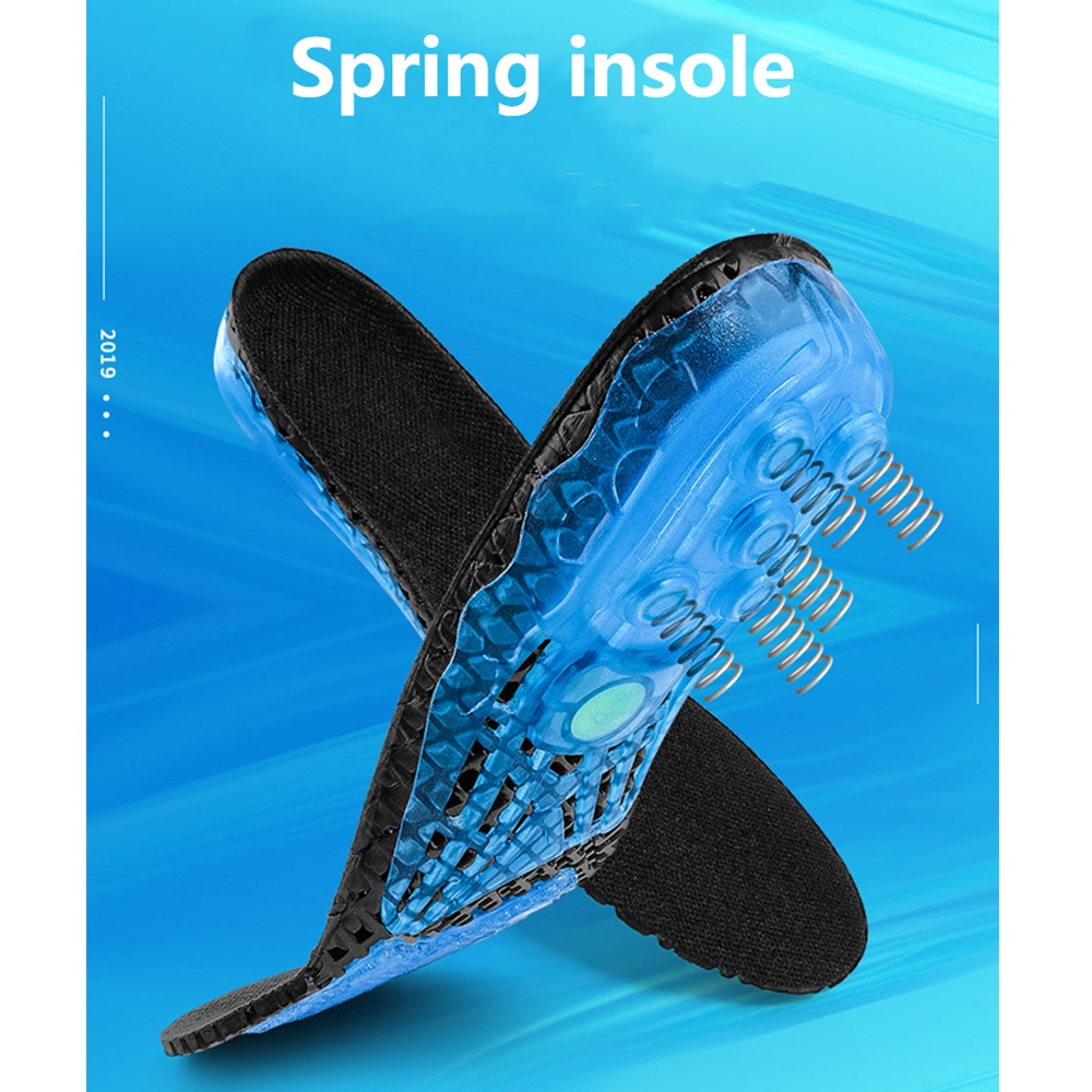 แผ่นรองพื้นรองเท้ากันกระแทก สำหรับวิ่ง Spring insole sport running (O6)