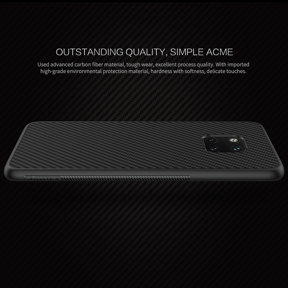 Case Huawei Mate 20 Pro #เคสฝาหลังแข็ง NILLKIN แท้ Synthetic Fiber Hard Plastic Cover