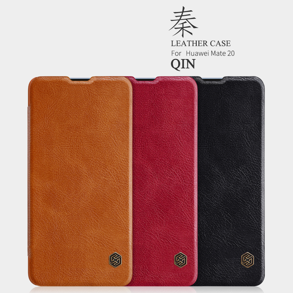 เคส Huawei Mate 20 #เคสฝาพับ NILLKIN แท้รุ่น Qin Series Card Slot คุณภาพดี