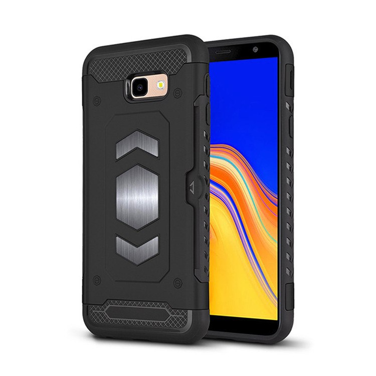 Case Samsung Galaxy J4+ #เคสฝาหลัง PC + TPU มีช่องใส่บัตร