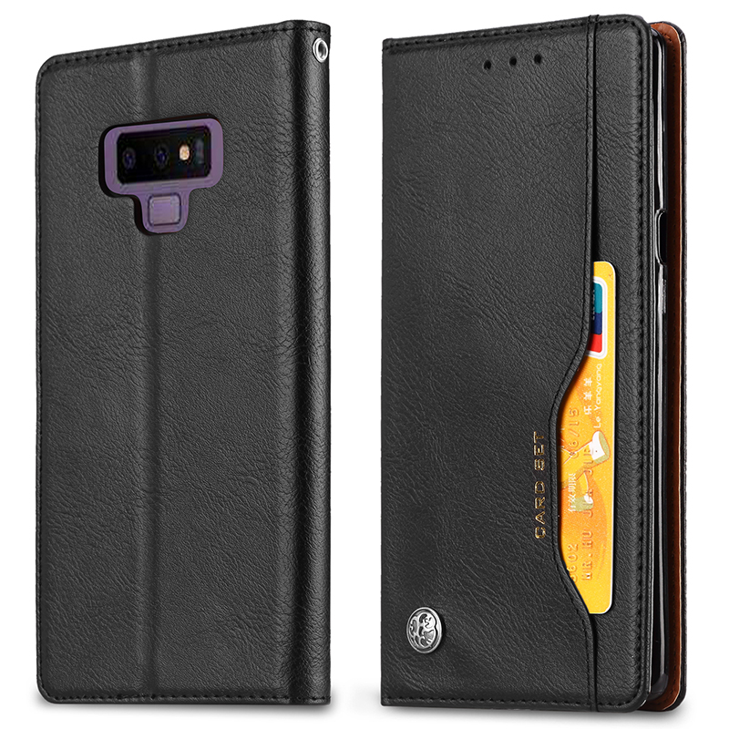 เคส Samsung Galaxy Note 9 #เคสฝาพับแบบกระเป๋าสตางค์หนัง PU มีช่องเสียบบัตรคุณภาพดีราคาถูก