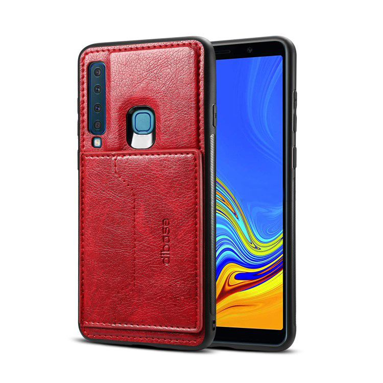 Case Samsung Galaxy A9 (2018) #เคสฝาหลัง TPU เคลือบหนัง PU Crazy Horse Leather Coated PC + TPU Hybrid