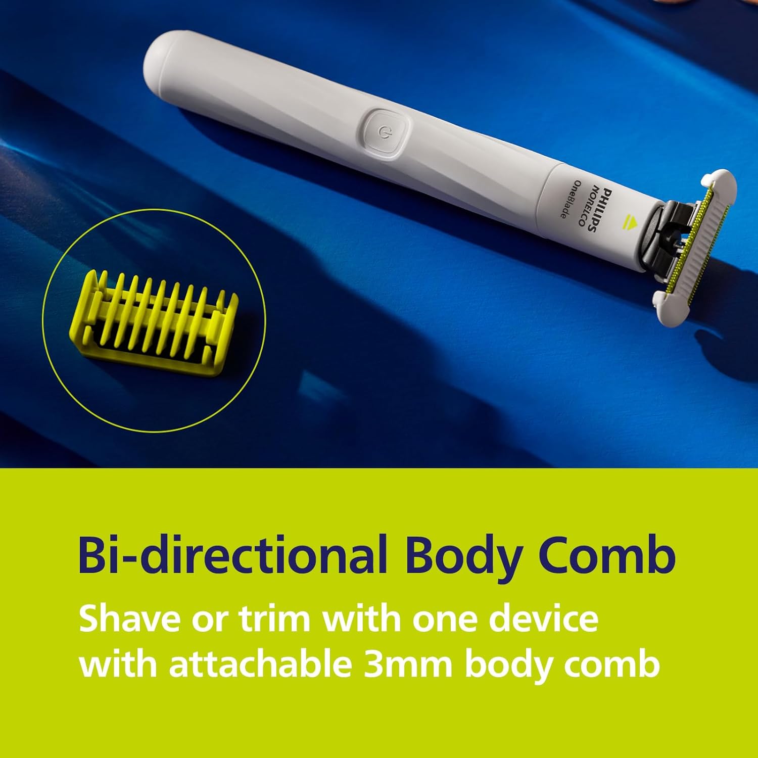 Philips® Norelco OneBlade Intimate Trim & Shave QP1924/70 ฟิลิปส์ เครื่องตัดแต่งขนร่างกาย