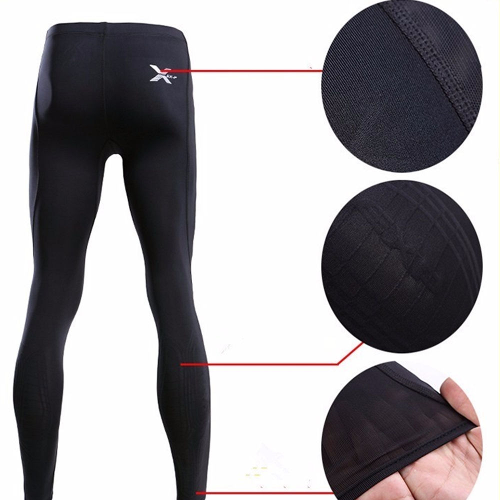 กางเกงรัดกล้ามเนื้อขายาว ผู้ชาย Running Compression Pants Tights Men Sports EVS(F11)