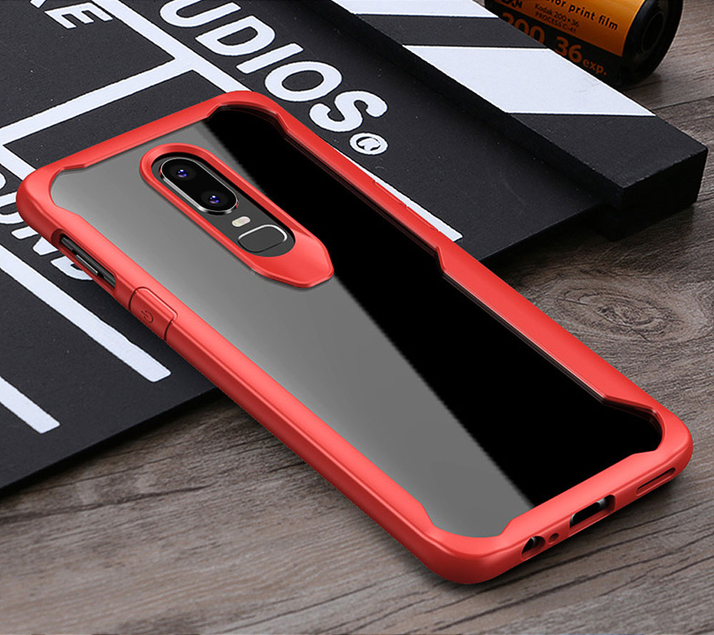 เคส OnePlus 6 #เคสฝาหลัง Shock Absorption Tough PC+TPU