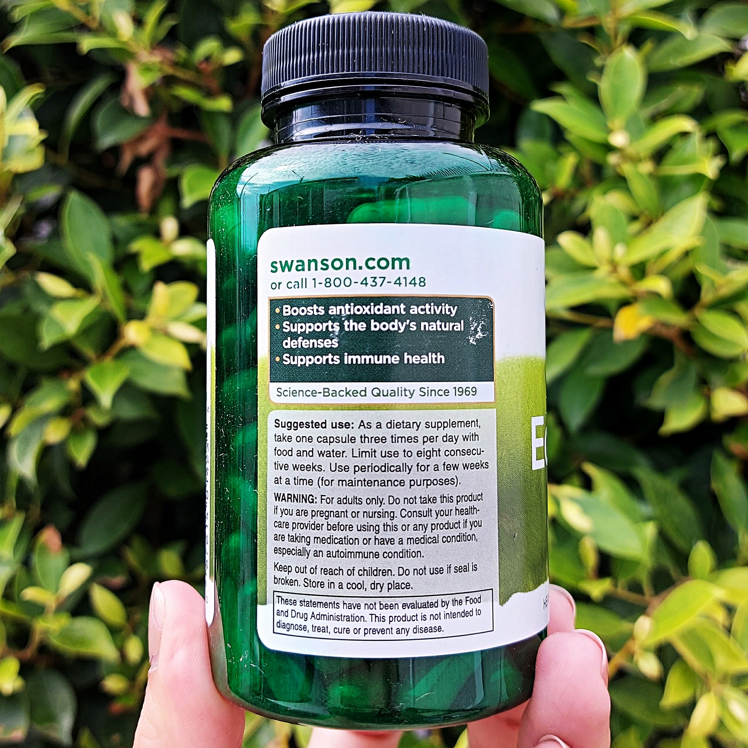 เอ็กไคนาเซีย Echinacea 400 mg 100 capsules (Swanson®) สร้างภูมิคุ้มกันและเสริมสร้างความแข็งแรงของร่างกาย