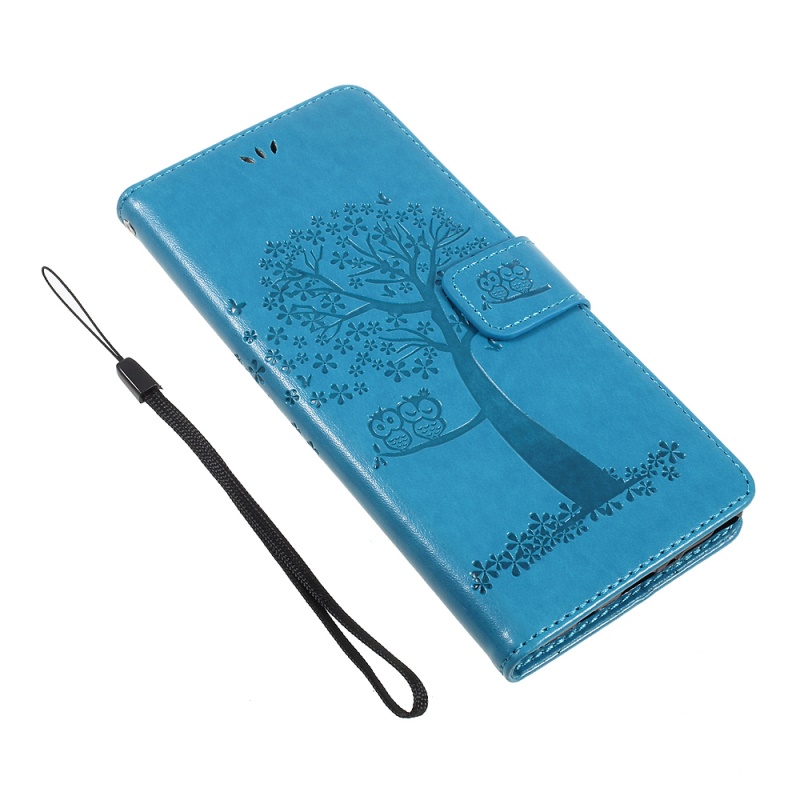 เคส Samsung Galaxy Note 8 #เคสฝาพับรูปแบบกระเป๋าสตางค์ลายนกฮูกกับต้นไม้