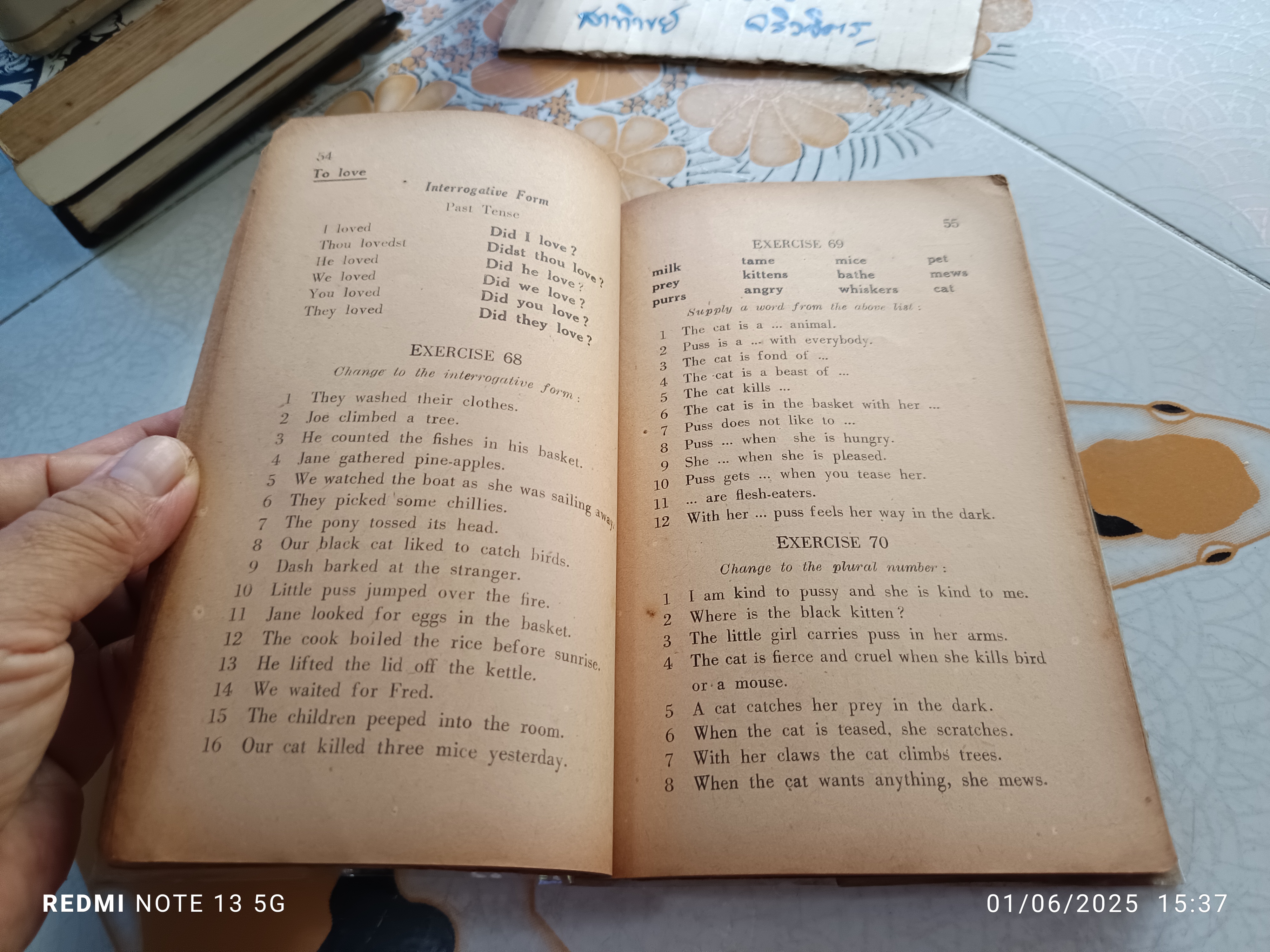 Class - Work in English Book 1 Assumption College , Oriental Avenue , Bangkok 1956 **สินค้าหมด*"