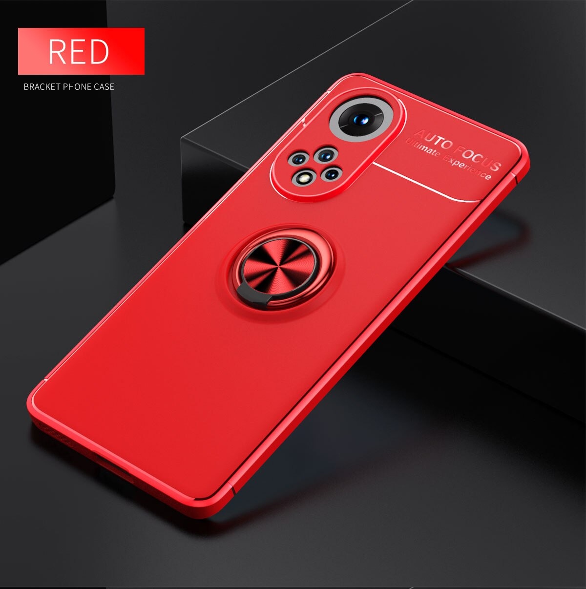 Case Huawei Nova 9#เคสฝาหลัง TPU Finger Ring Kickstand (แผ่นโลหะแบบ Built-in)