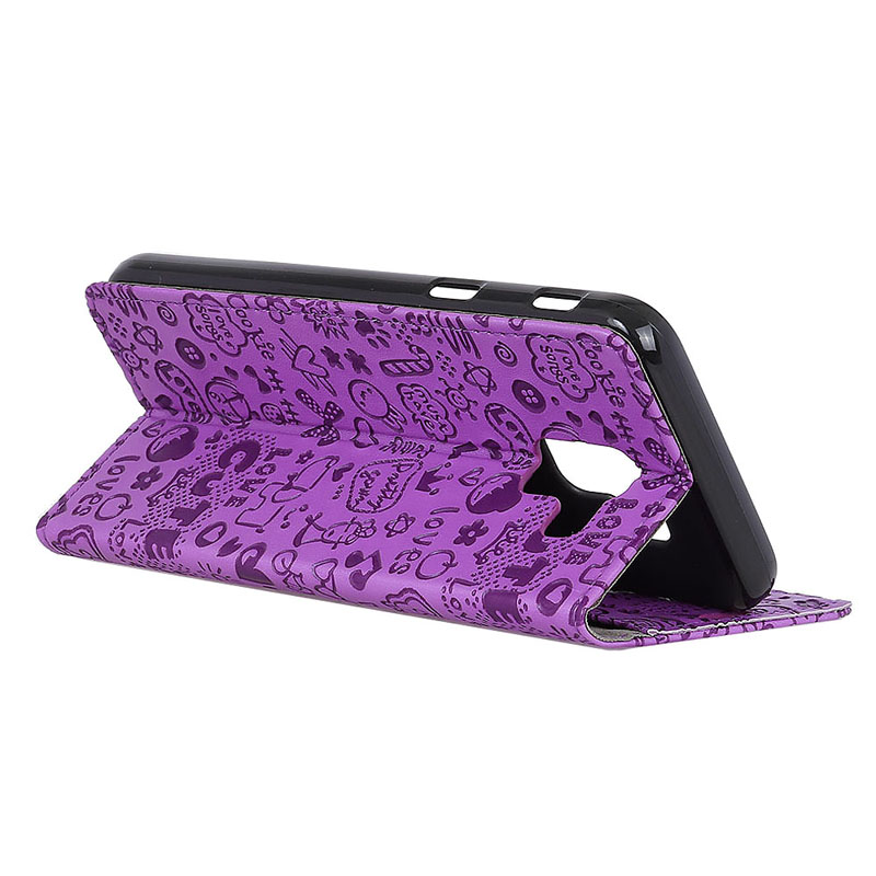 Case Samsung Galaxy J6 (2018) #เคสแบบกระเป๋าสตางค์หนัง PU ลาย Graffiti พับตั้งได้