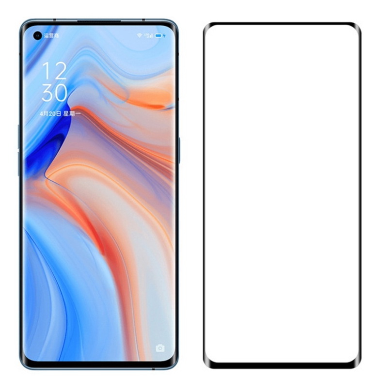 ฟิล์มกระจก OPPO Reno 4 Pro 5G แบบเต็มจอ Full Coverage Tempered Glass Screen Protector