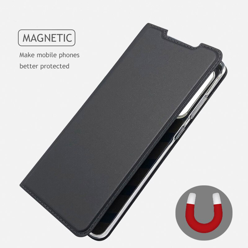 Case Samsung Galaxy S20 Ultra / S20 Ultra 5G #เคสแบบฝาพับหนัง PU Magnetic Adsorption Stand Leather Card Holder