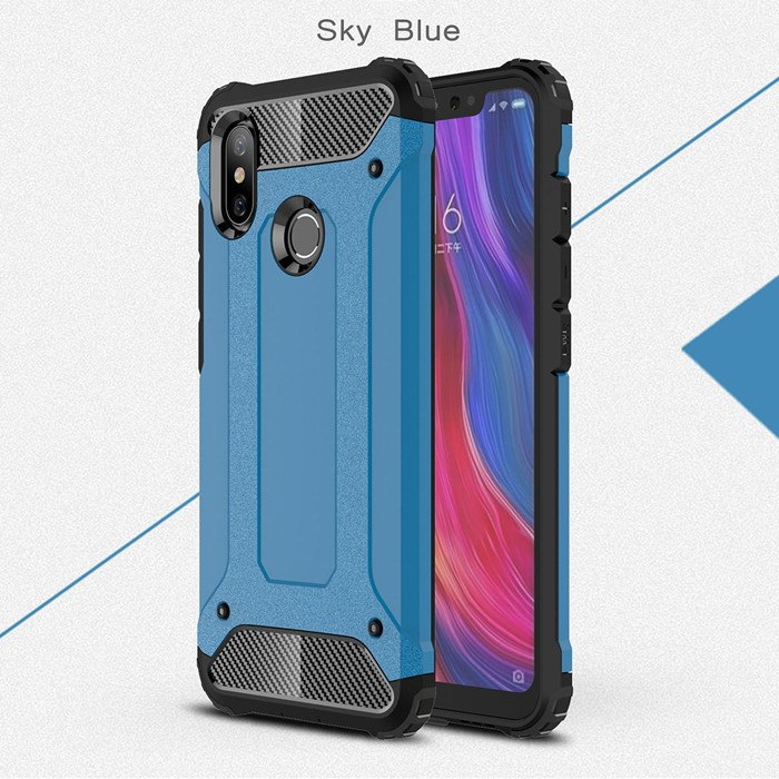 เคส Xiaomi Mi Mix 3 #เคสฝาหลังเกราะป้องกัน ไฮบริด พลาสติก+TPU สีสันสวยงามทันสมัย