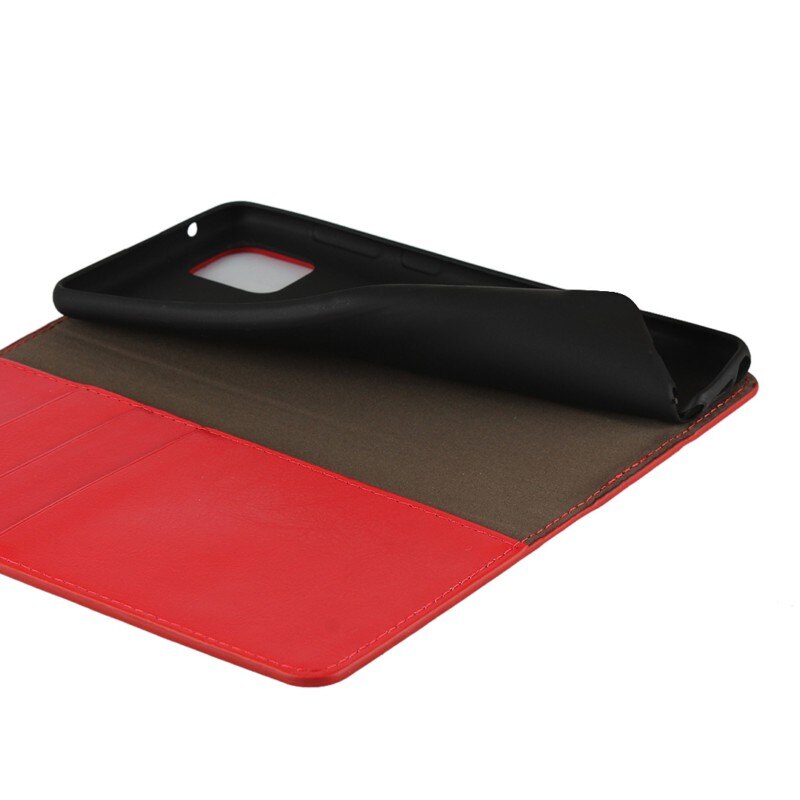 Case Samsung Galaxy Note 10 Lite #เคสฝาพับหนังแท้แบบกระเป๋าสตางค์คุณภาพดี Crazy Horse Genuine Leather Cover