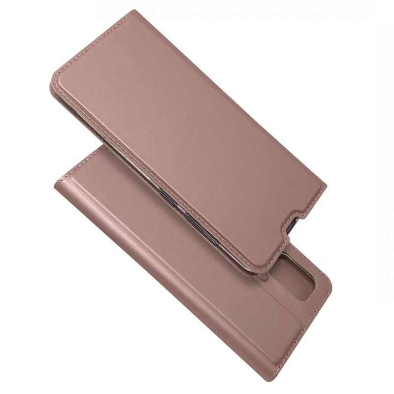 Case Samsung Galaxy A42 5G#เคสแบบฝาพับหนัง PU Magnetic Adsorption Stand Leather Card Holder