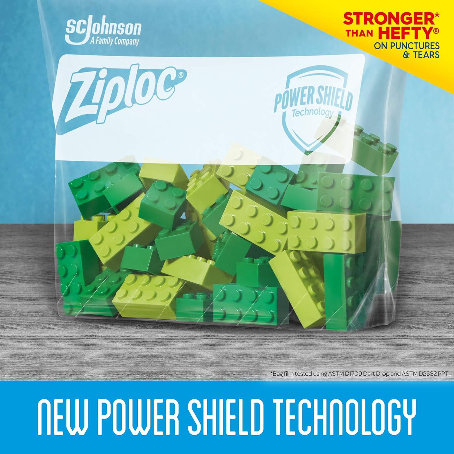 Ziploc® Slider Storage Freezer Gallon Bags 40 Count ถุงอเนกประสงค์ Power Shield Technology