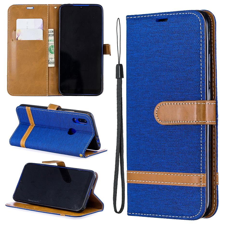 Case Samsung Galaxy A20s #เคสฝาพับหนัง PU พร้อมสายคล้องมือ สีสันสดใส