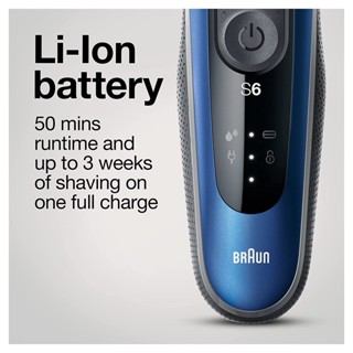 Braun® Senso Flex Electric Razor for Men Series 6 Shaver Kit, 6020s เครื่องโกนหนวดไฟฟ้า ที่กันจอน เซต 5 ชิ้น