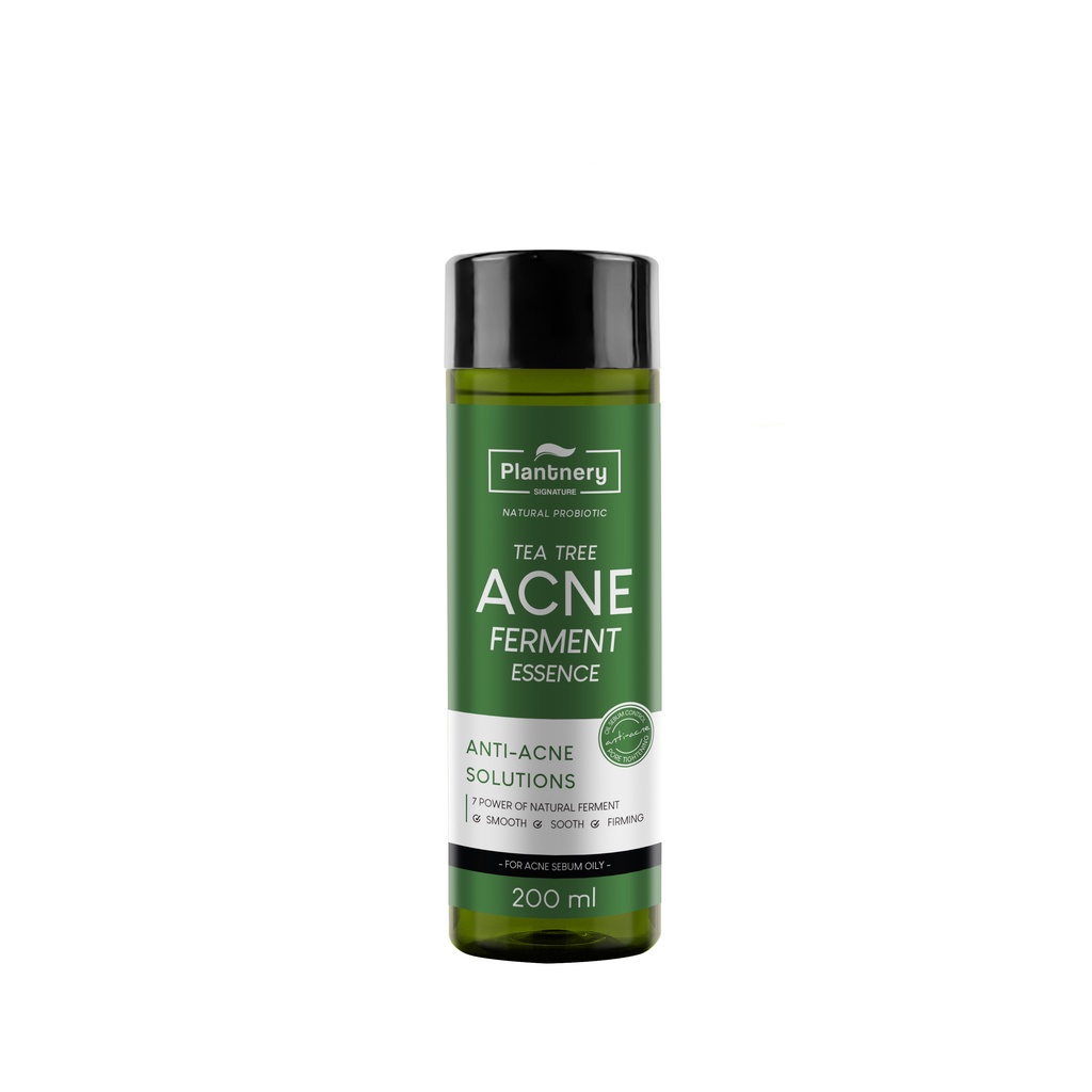 Plantnery Tea Tree Acne Ferment Essence 200 ml. น้ำตบ ทีทรี สูตรลดสิวและควบคุมความมัน กระชับรูขุมขน