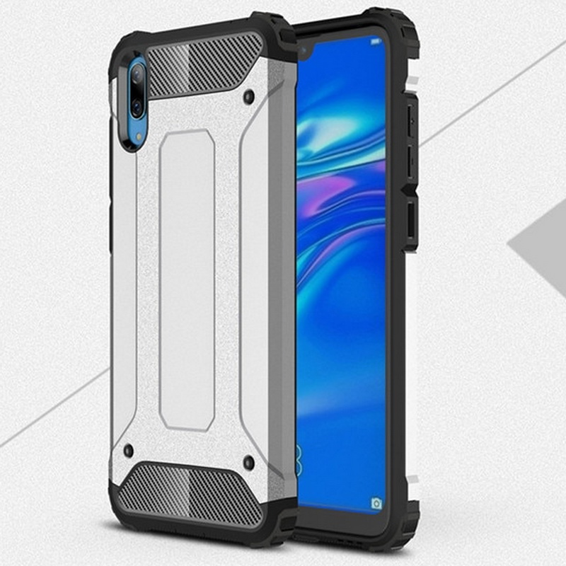 เคส Huawei Y7 Pro (2019) #เคสฝาหลังเกราะป้องกัน ไฮบริด พลาสติก+TPU