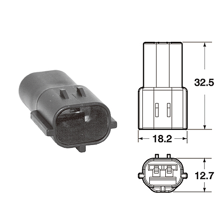 ปลั๊กต่อสายไฟในรถยนต์ AUTOMOTIVE CONNECTORS,070 AM EJ-ll SERIES SEALED 1.25sqmm