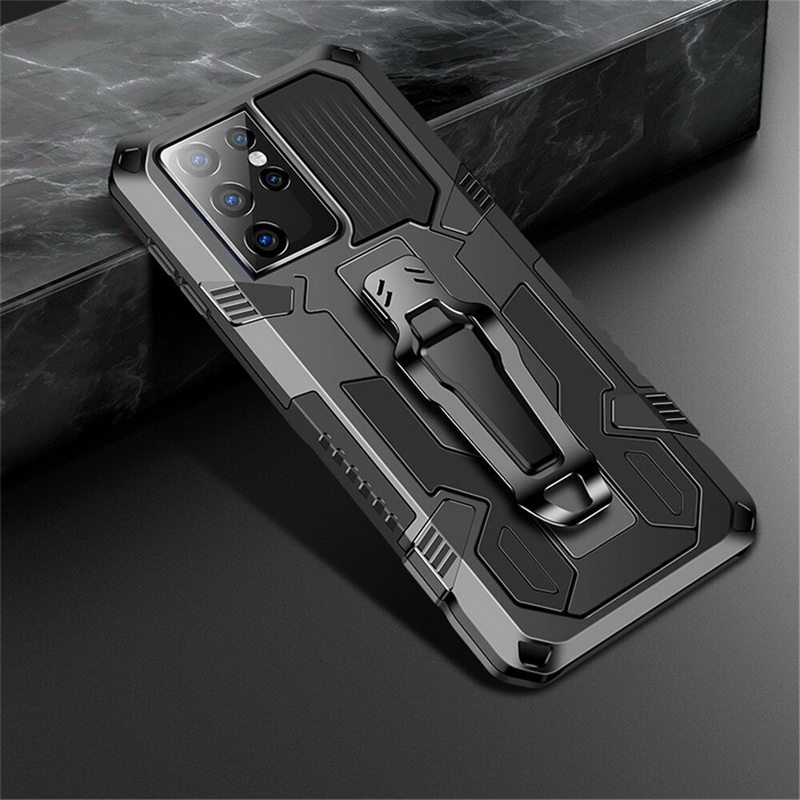 เคส Samsung Galaxy S21 Ultra 5G #เคสฝาหลังกันกระแทกมีคลิบหนีบ ไฮบริด พลาสติก+TPU Heavy Duty Rugged Hybrid (สินค้าตัวอย่างสินค้าจริงตรงตามรุ่น)