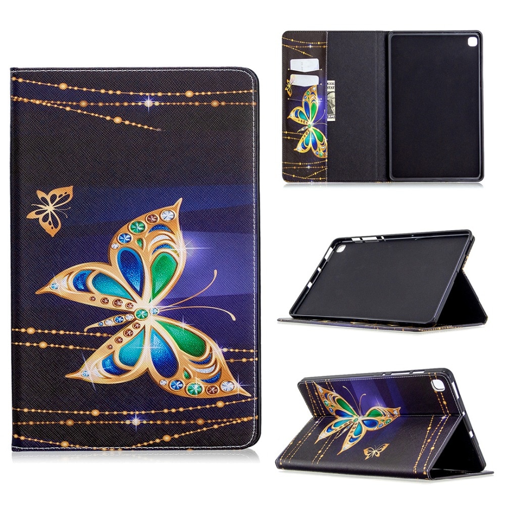 เคส Samsung Galaxy Tab S6 Lite 10.4 SM-P610 P615 P617 #เคสฝาพับหนัง PU พิมพ์ลาย Cartoon Animal PU Leather Case Stand Cover