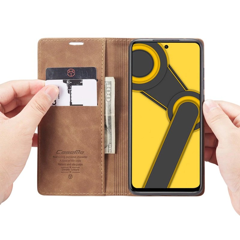 Case Redmi Note 9 Pro/Redmi Note 9S #เคสฝาพับหนังกระเป๋าสตางค์ CASEME Auto-absorbed Leather Wallet