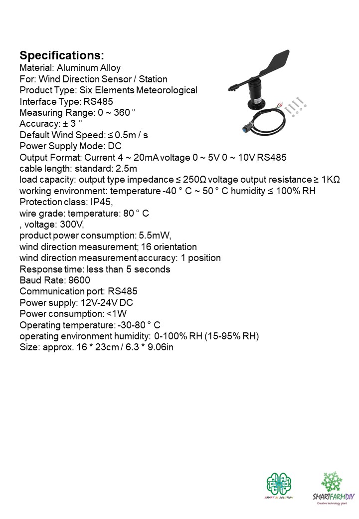wind direction sensor 485