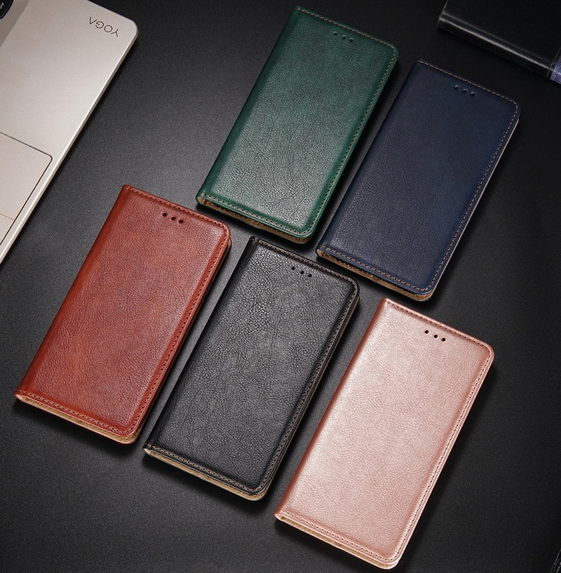 เคส OPPO A15 #เคสฝาพับหนัง PU มีช่องเสียบบัตร ฝาปิดแม่เหล็กดูดซับอัตโนมัติ