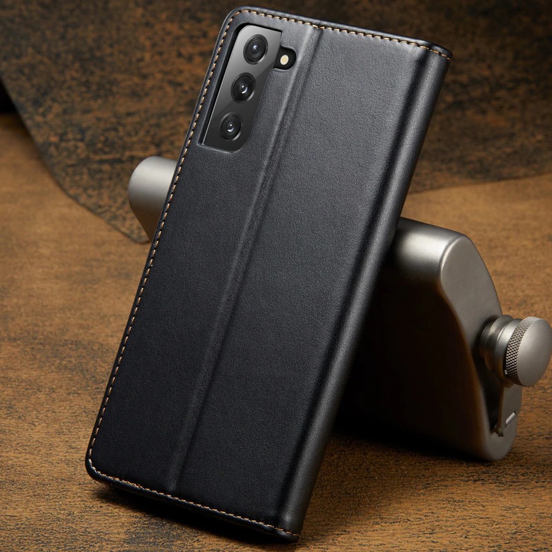 เคส Samsung Galaxy S21#เคสหนัง PU สไตล์กระเป๋าสตางค์พร้อมช่องใส่การ์ด Luxury Flip Stand Card Phone Leather Wallet Cover Casing