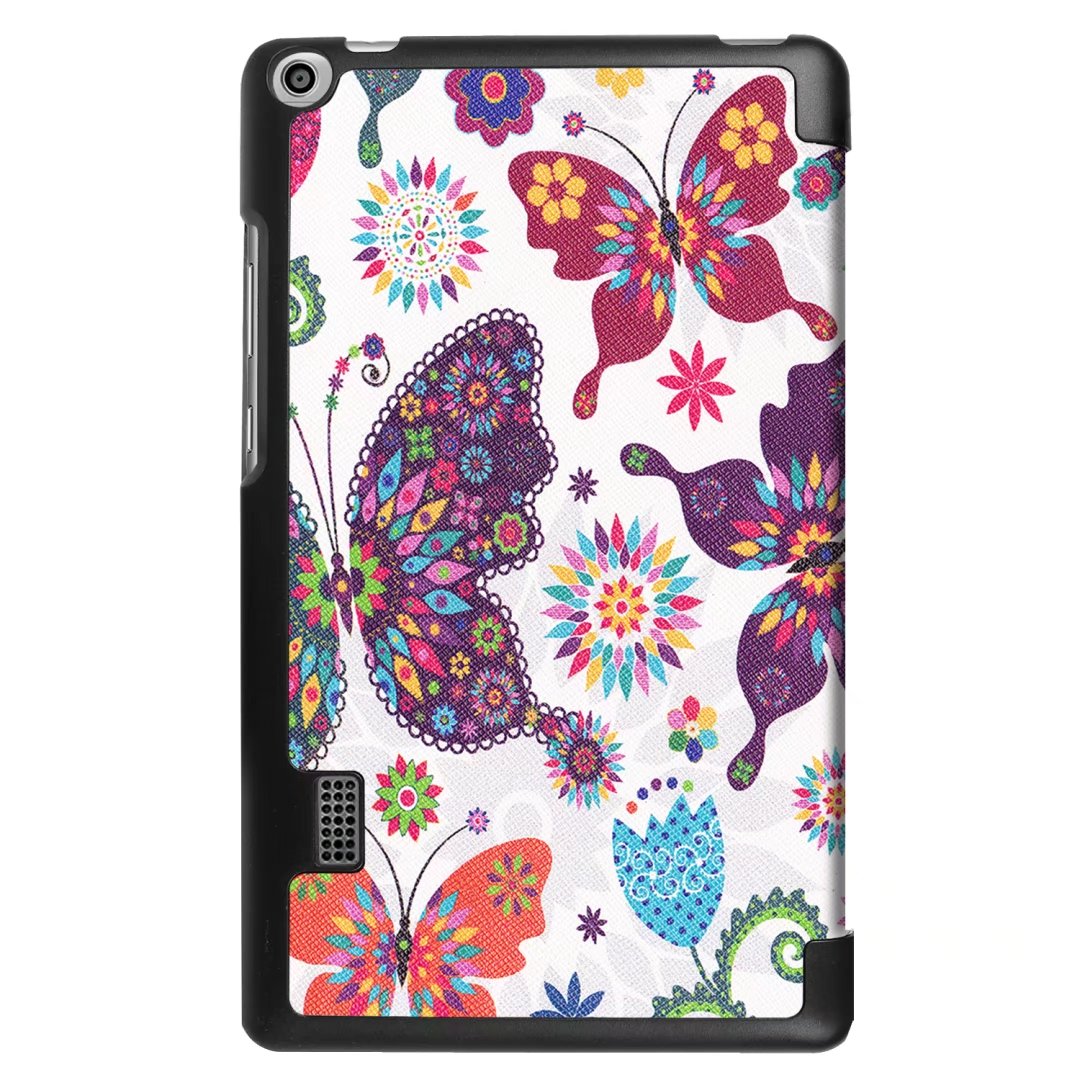 เคส Huawei MediaPad T3 7นิ้ว #เคสฝาพับรูปแบบการพิมพ์ Tri-fold Stand Leather Case ลายน่ารักๆ