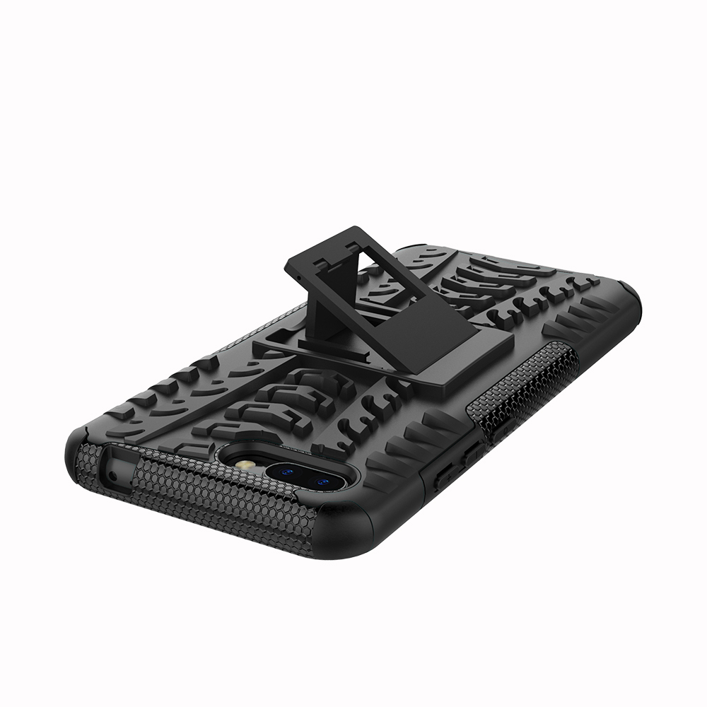 Case Honor 10 #เคสฝาหลังพลาสติกแข็งแข็งรูปแบบยางรถยนต์ Hybrid PC+TPU