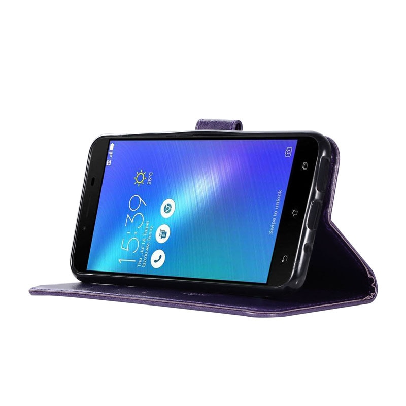 เคส Asus Zenfone 3 Max ZC553KL #เคสฝาพับแบบกระเป๋าสตางค์ฝาพับหนัง PU ลายนกฮูก Dream Catcher Owl