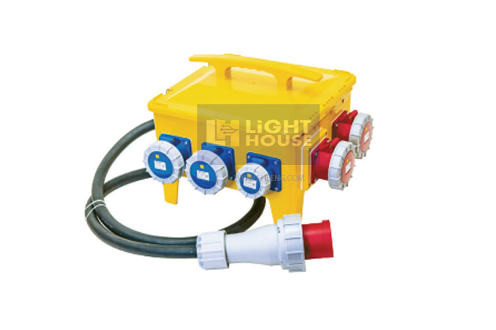 A24MA01-4 "DAKO PLUG" กล่องปลั๊กกระจายไฟ 63A 3P+N+E 400V IP65