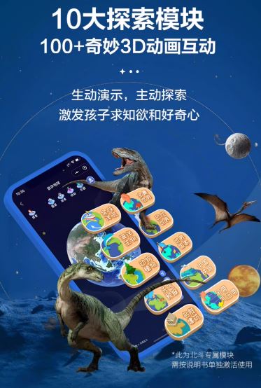 สื่อการสอนภาษาจีน ลูกโลกพูดภาษาจีน ภาษาอังกฤษ พร้อมปากกาออกเสียงเสียงอัจฉริยะ ARและ3D 北斗点读地球仪智能语音AR地球仪3D