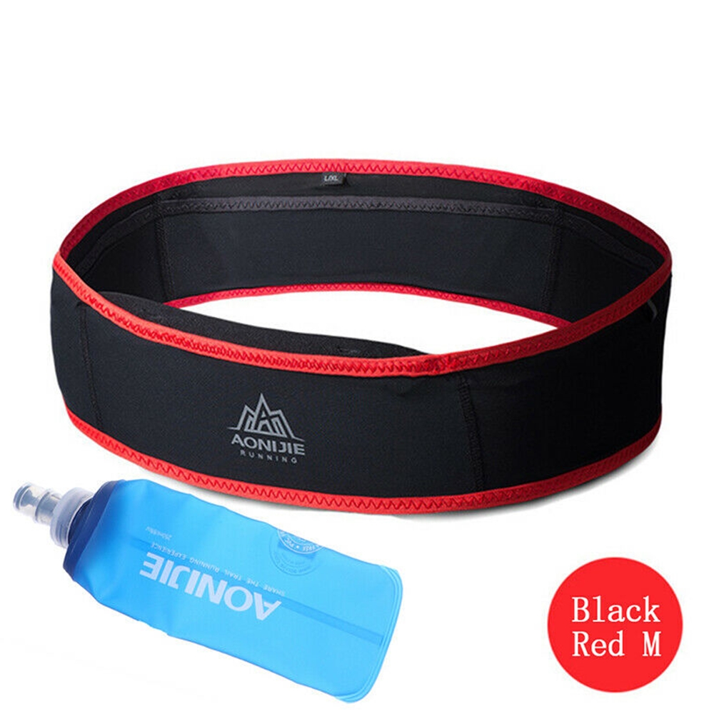 กระเป๋าคาดเอว AONIJIE แบบบาง ใส่ขวดน้ำได้ แถมฟรีขวดน้ำพับได้ 250ml(A17)