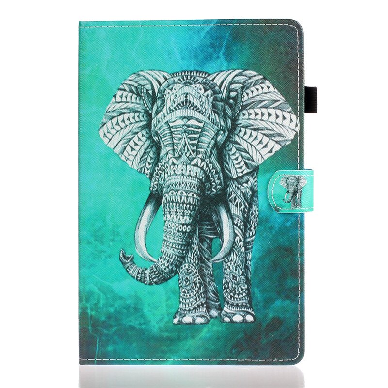 Case Samsung Galaxy Tab S6 T860 T865 #เคสฝาพับหนัง PU พิมพ์ลาย Pattern Printing PU Leather Flip