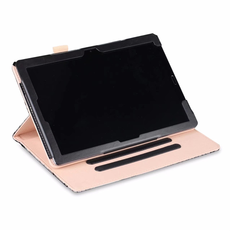 Case Huawei MediaPad M5 Pro 10.8 นิ้ว #เคสฝาพับหนัง PU พิมพ์ลายมีแถบยืดหยุ่นสวมนิ้ว Pattern Printing Pocket Front PU Leather with Elastic Band