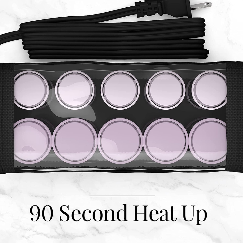 (Remington) Compact hot Roller Set for Create Long Lasting Volume and Hair Curls โรลม้วนผมลอน โรลม้วนผม 10ชิ้น แบบร้อน