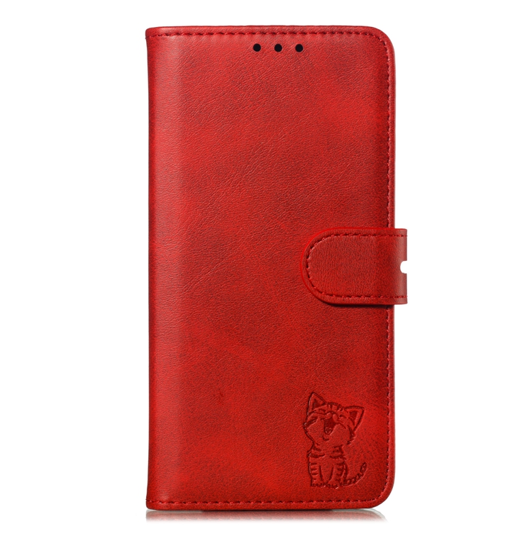Case Samsung Galaxy A30 / A20 #เคสฝาพับหนัง PU ลายแมว Imprinted Cat Pattern Leather Wallet