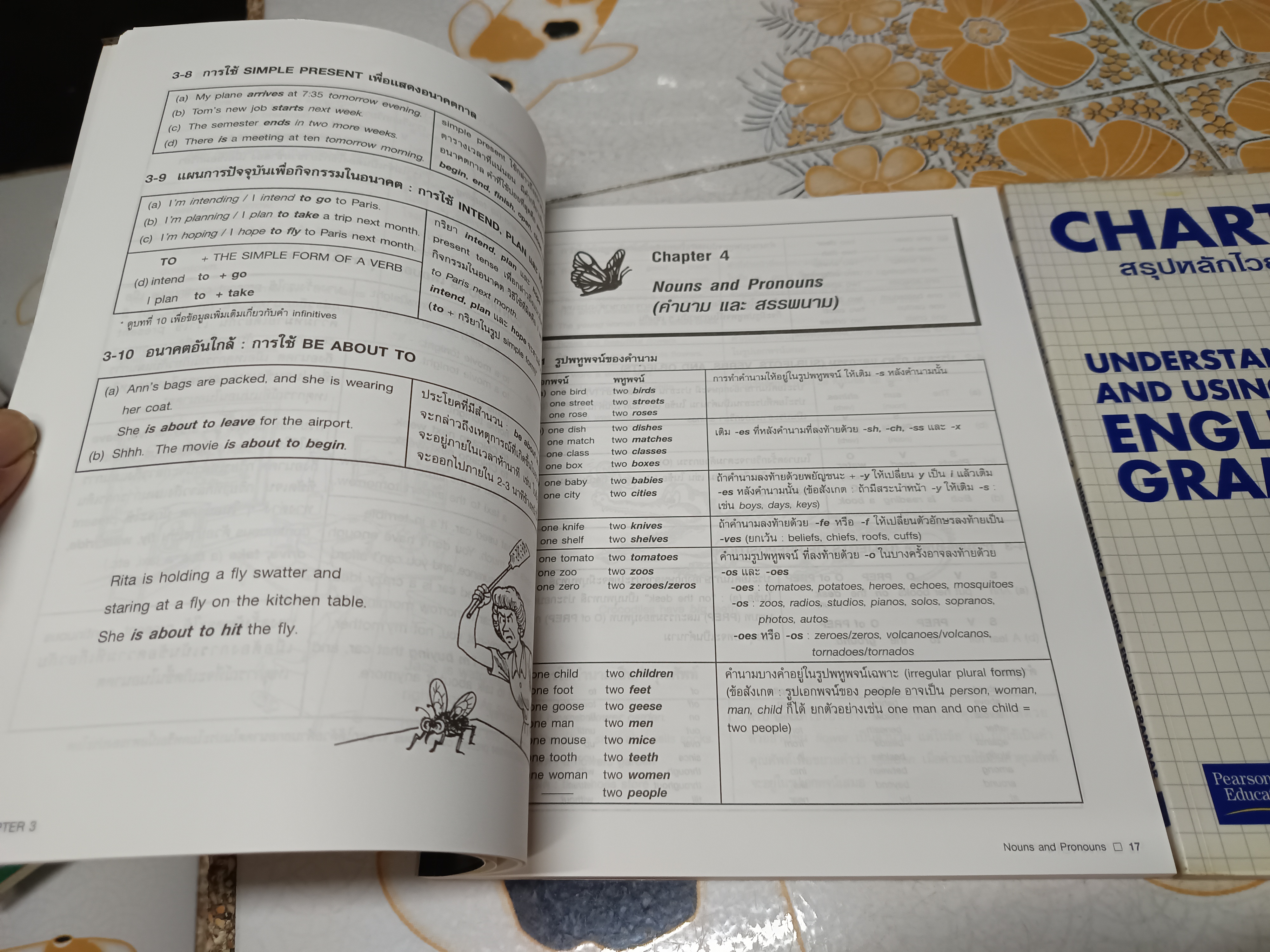 สรุปหลักไวยากรณ์อังกฤษ 1 + 2 CHARTBOOK : FUNDAMENTALS OF ENGLISH GRAMMAR + UNDERSTANDING AND USING ENGLISH GRAMMAR **สินค้าหมด**