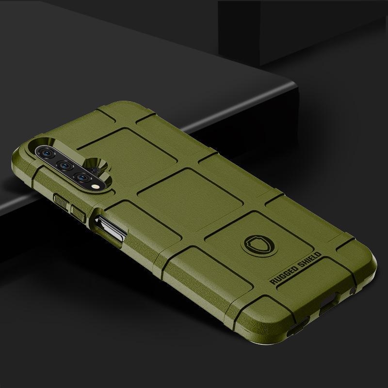 Case Huawei Nova 5T#เคสฝาหลัง Rugged Shield Series Soft Silicone Shock Absorption Matte กันกระแทก
