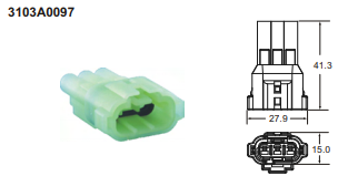ปลั๊กต่อสายไฟในรถยนต์ AUTOMOTIVE CONNECTORS ,090 SMTO HM SERIES 0.5sqmm